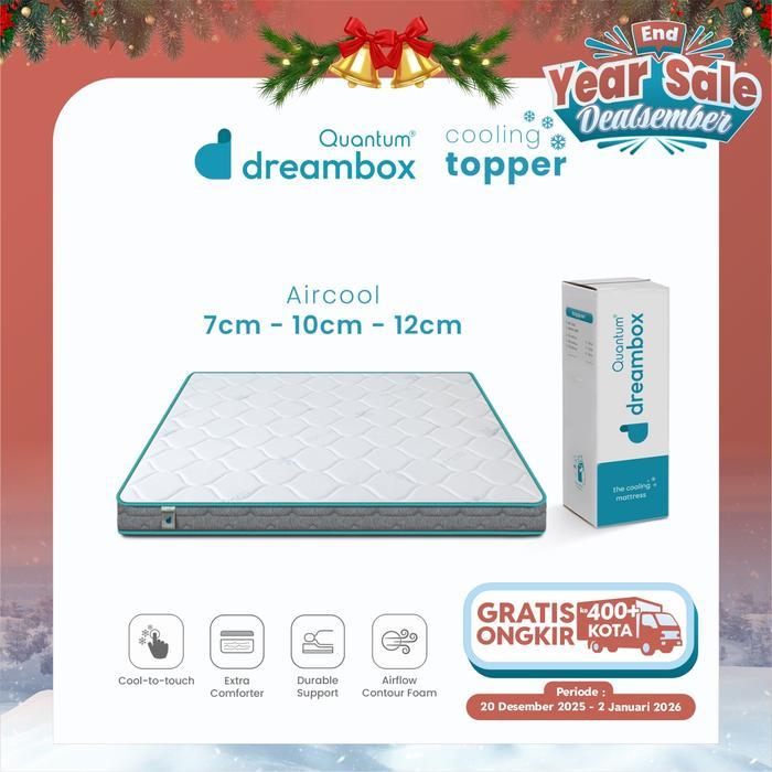 Quantum Dreambox Cooling Topper Aircool / Topper Kasur Dingin / Cool-To-Touch