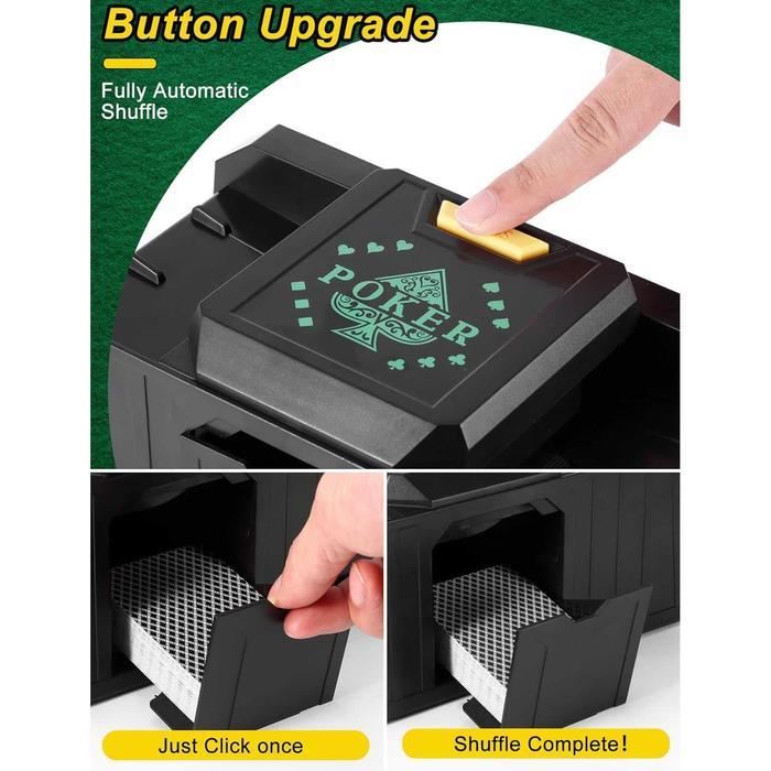 SIL Mesin Kocok Kartu Otomatis 2 Deck Shuffle Machine Bridge UNO Games - S-44 Permainan Card