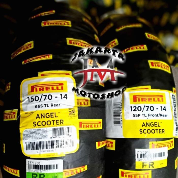 PAKET Ban Aerox Pirelli Angel Scooter 120/70-14 & 150/70-14 For Aerox dll