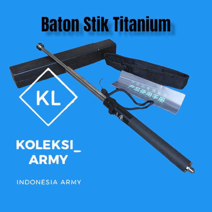 [TERLARIS] Baton pentungan Titanium Kokoh Daripada Stick Jatah  Stick Otomatis V249