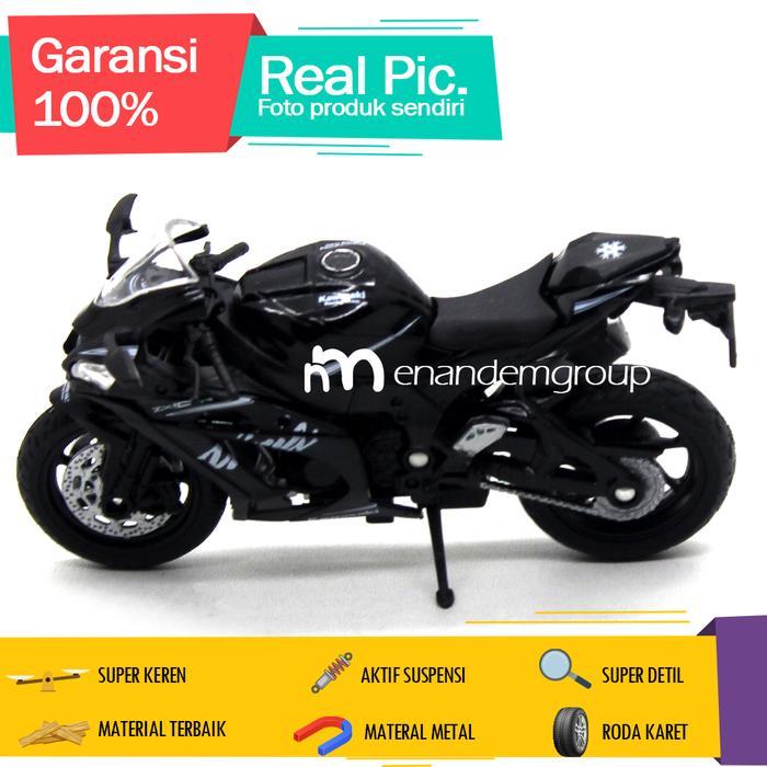 Diecast Miniatur Mainan Motor Kawasaki Ninja Zx10Rr Pasti Diskon
