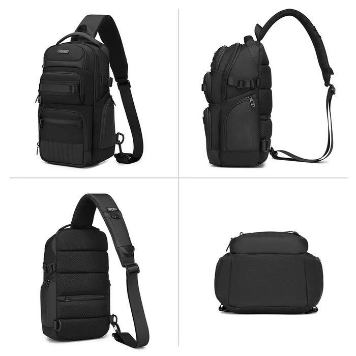 Tas Selempang Pria Ozuko Flexgear Sling Bag #9807 - Tas Selempang Pria
