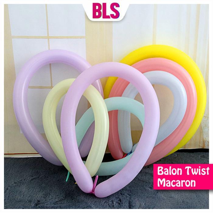 [Isi 100] Balon Twist Macaron Balon Panjang Balon Cacing Balon Pentil
