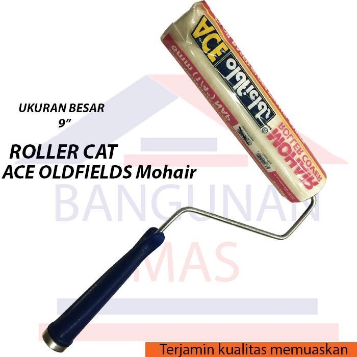 ROLL CAT ACE OLDFIELDS MOHAIR besar / Kuas roll ace Mohair 9" Besar Tools