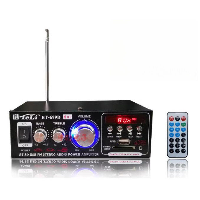 Baru BT-298A Audio Amplifier 12V220V110VBT-699D Audio Power Amplifier, Home Car Bluetooth