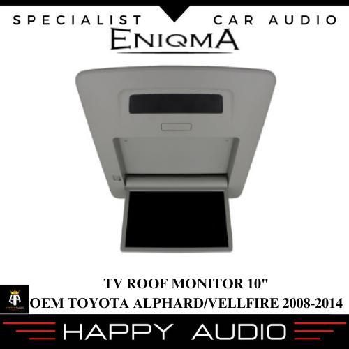 TV Roof 10 Inch ENIGMA PnP OEM Toyota Alphard Vellfire 2008-2014 TV Plafon Mobil ORI