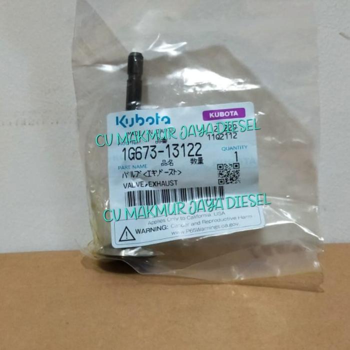 Terbaru Valve Exhaust,Klep Api D1105 1G673-13122 Kubota