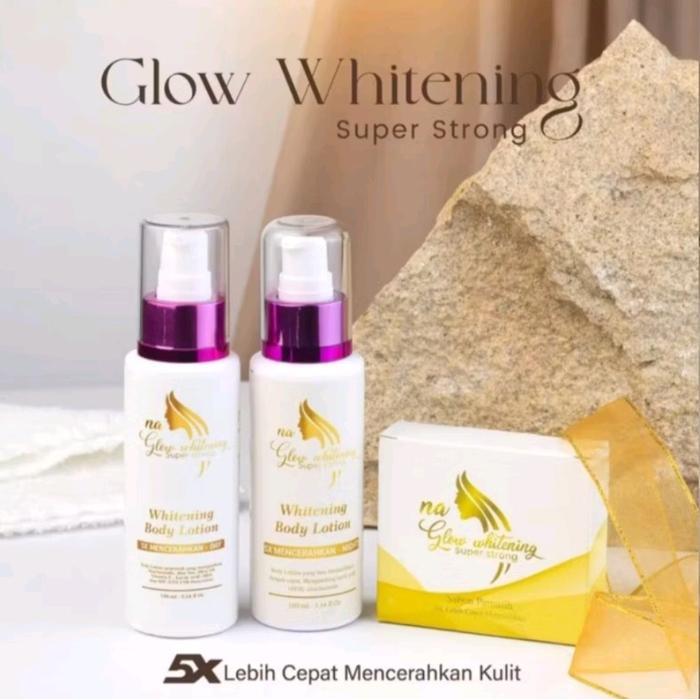 Hb NA glow whitening siang.malam.sabun Memutihkan Lotion