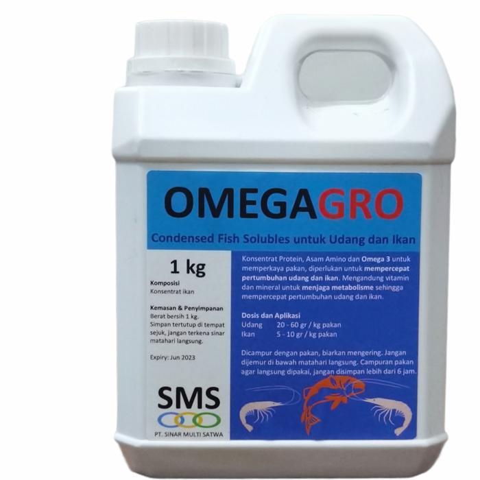 TEREMURAHTERLARIS READY SILAHKAN DIORDER OMEGAGRO OMEGA PROTEIN UNTUK IKAN DAN UDANG 1 LITER