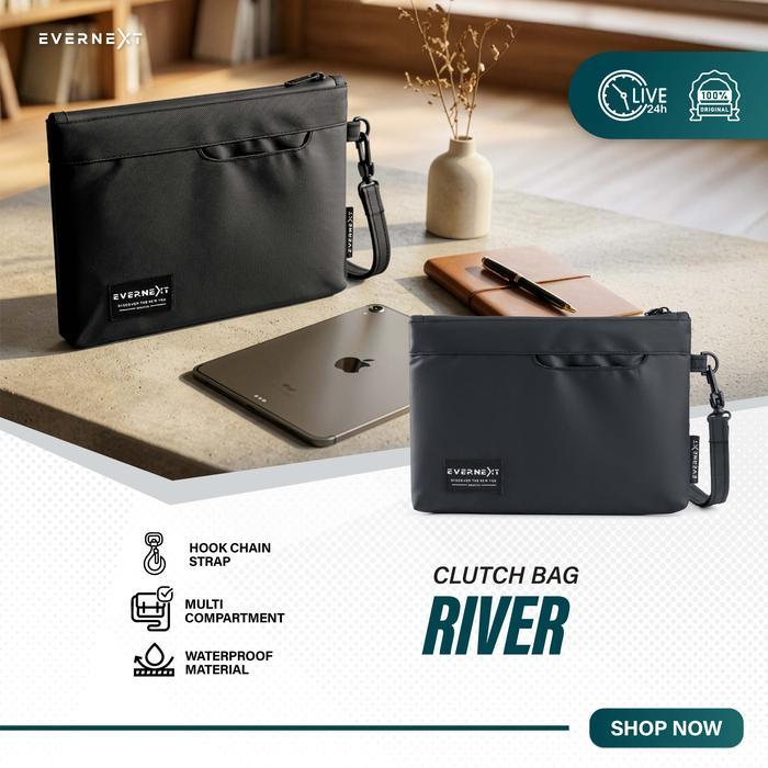 Eiger - Clutch Bag Tablet 6" Waterproof Pria Tas Tangan River Pria Anti Air Hand Bag Pria Pouch Bag