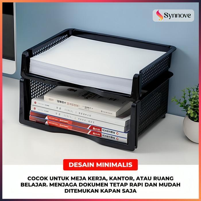 Document Tray Desk Storage Rak File Dokumen Kantor Rak Susun Dokumen