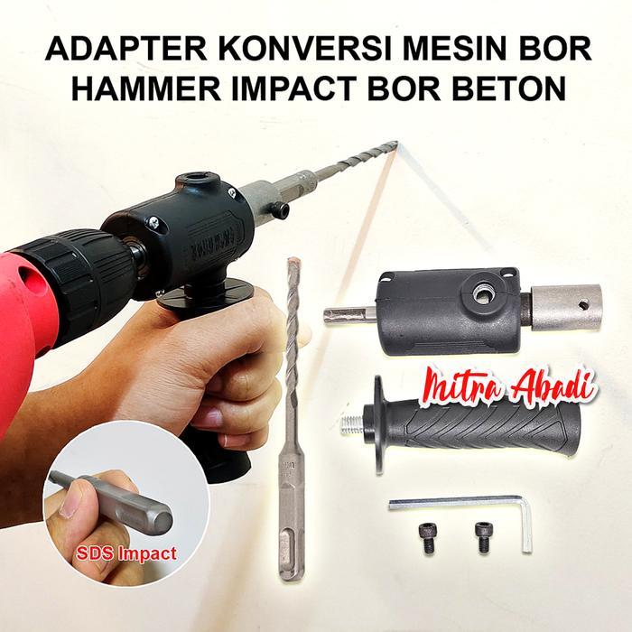 Adapter Konversi Mesin Bor Hammer Impact untuk Bor Beton #gratisongkir