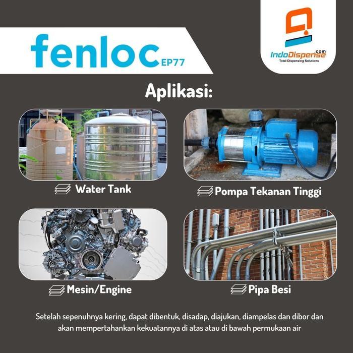 Fenloc Ep77 Lem Epoxy Ab Untuk Perbaikan Logam Struktural 50G + 50G