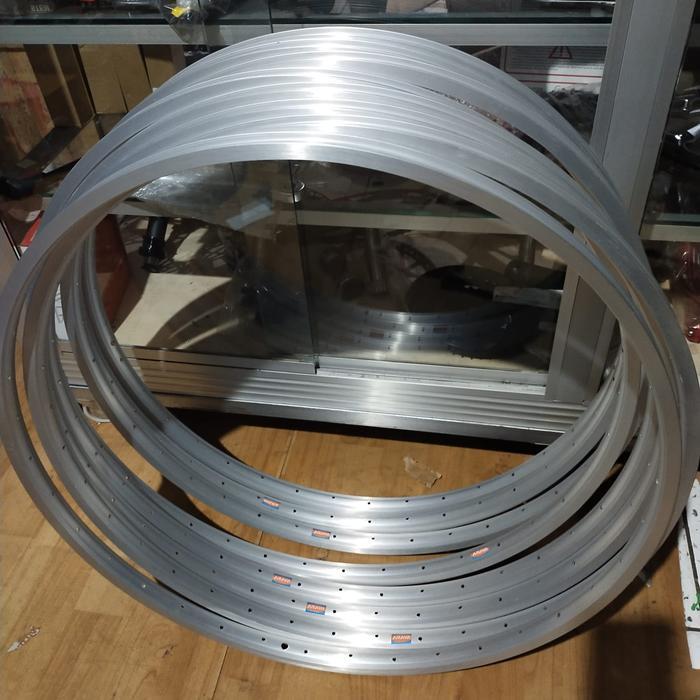 Velg / Rims Sepeda 27 x 1 1/4 Araya Alloy 36H Hole balap jadul Silver