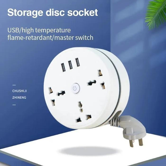 Stop Kontak Kabel Stop Kontak Colokan Listrik Switch Colokan Listrik USB Port Lubang Socket