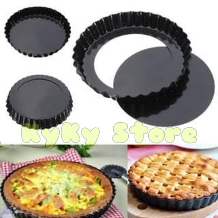 Nespresso - Loyang Pizza - Tart Pan Bongkar Pasang Anti Lengket 22 Cm