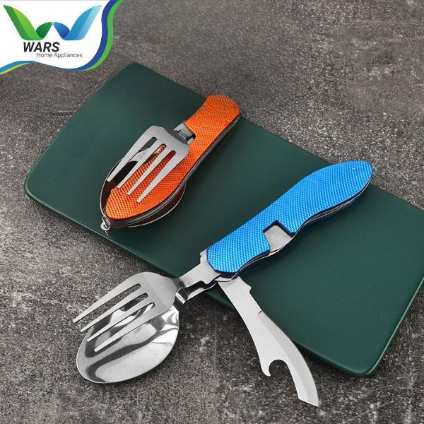 Eiger - Sendok Garpu Pisau Lipat Alat Camping Portable Pocket Knife Edc 4 In 1