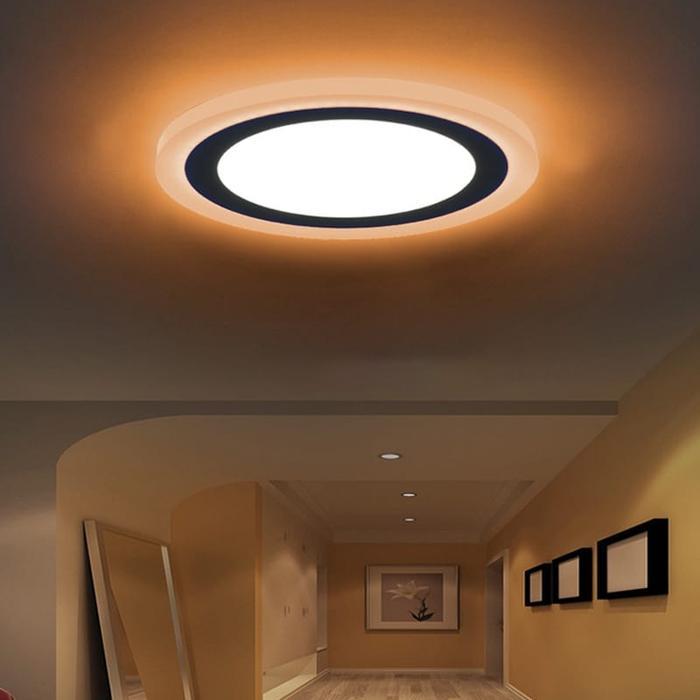 "New" Golden LED LAMPU DOWNLIGHT LED 3 WARNA 6WATT DOWNLIGHT PANEL/Putih/Kuning Lampu Plafon LED