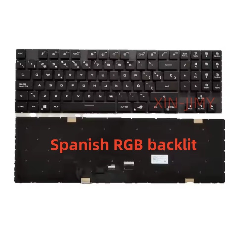 New Spanish RGB Backlit Keyboard For Asus ROG Strix G733Q G733QS G733QR G733QSA-XS99