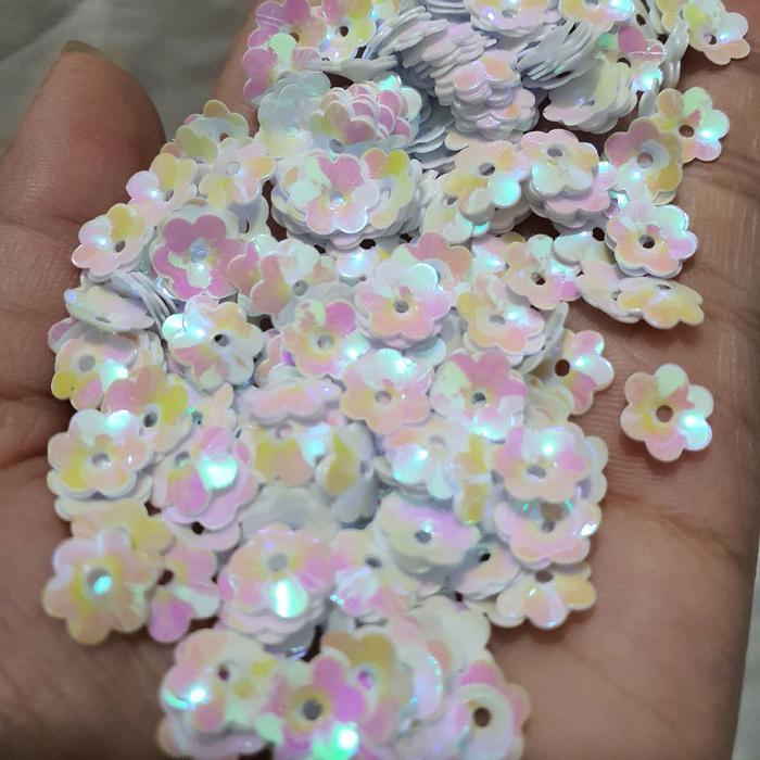 Ramboci Kelopak Ukuran 8Mm / Payet Ramboci Bunga / Payet Mangkok Terlaris