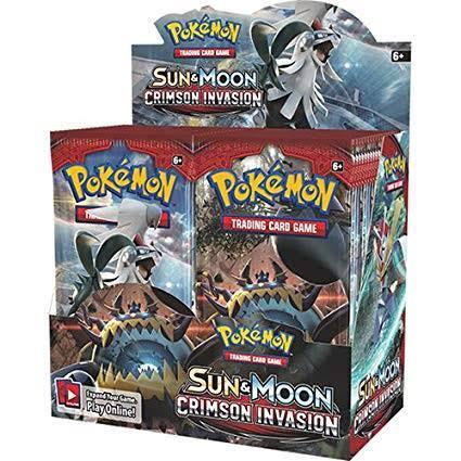 Kartu Pokemon Booster Pack Sun And Moon Crimson Invasion Ready