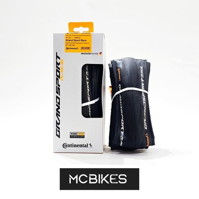 Continental Grand Sport Race Clincher - Black/Black - Ban Luar Sepeda