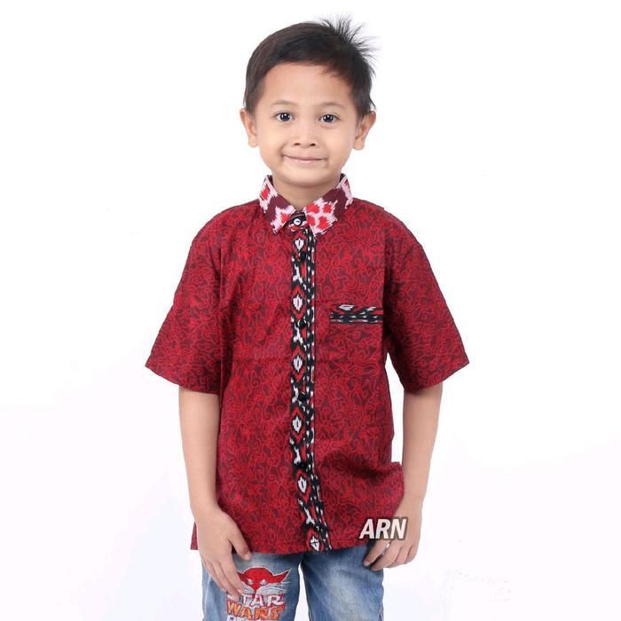 Best Seller Batik Couple Batik Anak Cewek Cowok Kemeja Batik Anak Laki-Laki Dress Batik Anak
