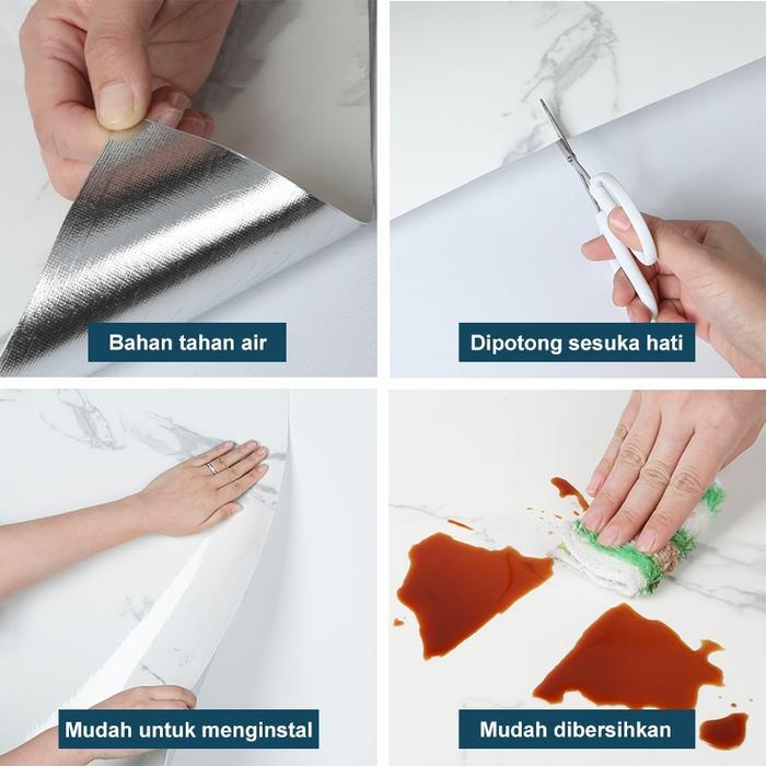 Wallpaper dinding VINYL Marble Roll 2.8 meter 1.2 meter / Vinyl Marbel Granit / Stiker Lemari