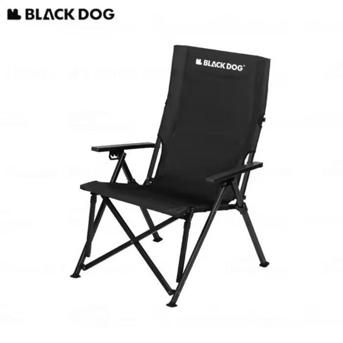 BLACKDOG SANZHI HIGH BACK RECLINER CHAIR Kursi Lipat Hitam Camping Outdoor