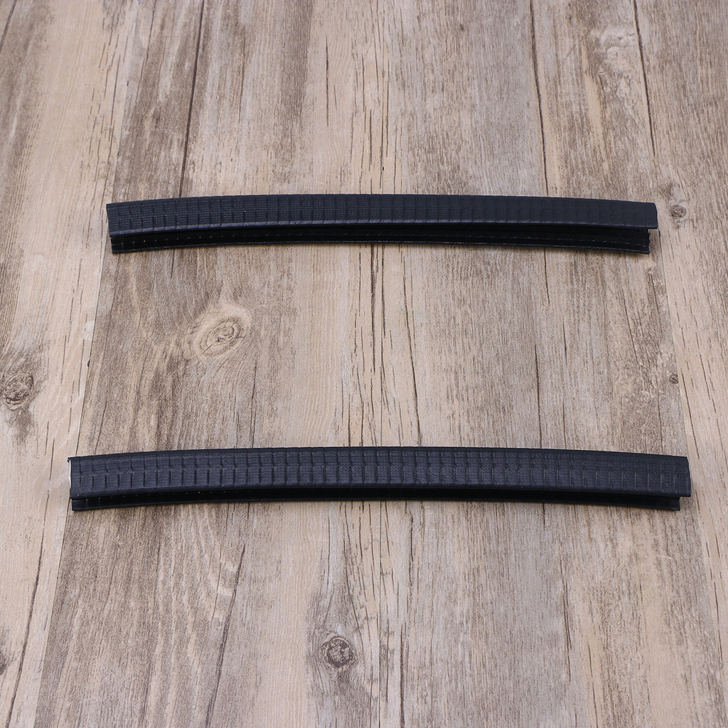 2Pcs 30cm Skateboard Deck Guards Rubber Protector Longboard Anti-Scratch Easy Install Cover Black