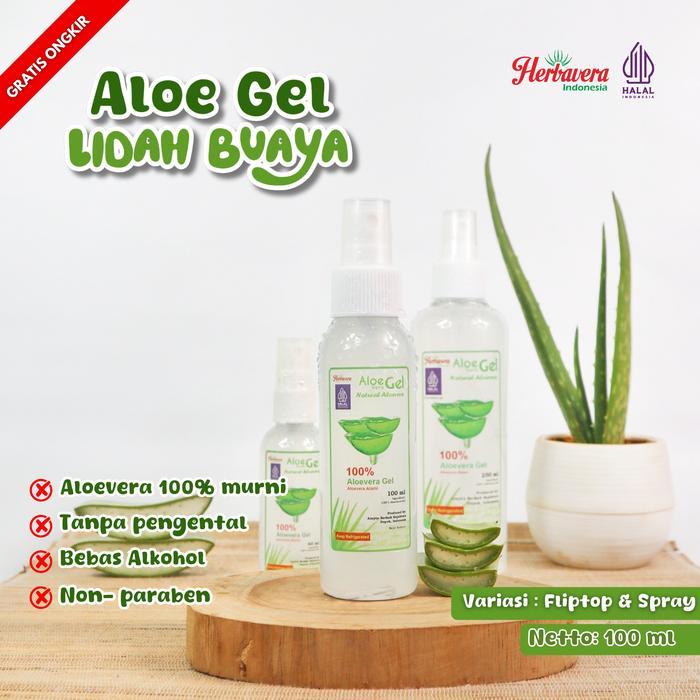 Aloevera Gel Lidah Buaya Murni Organik 100 ml Herbavera