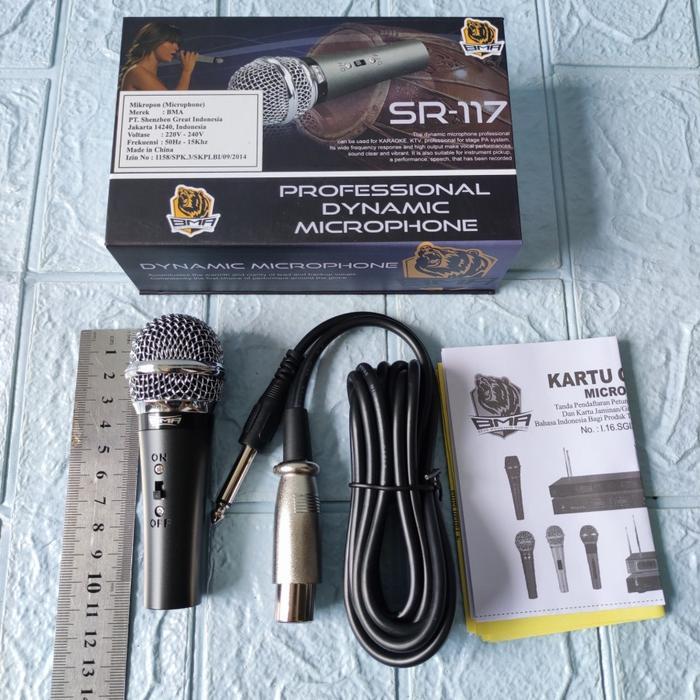 SALE MIC BMA SR 117 Microphone BMA 117 Mic Kendang Mic Suara Dut Kabel mikrofon mik TERMURAH
