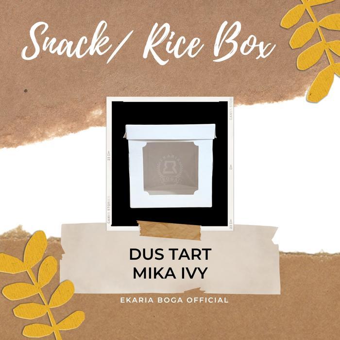 SNACK BOX/ RICE BOX CAKE BOX DUS KUE IVORY DUS TART MIKA IVY