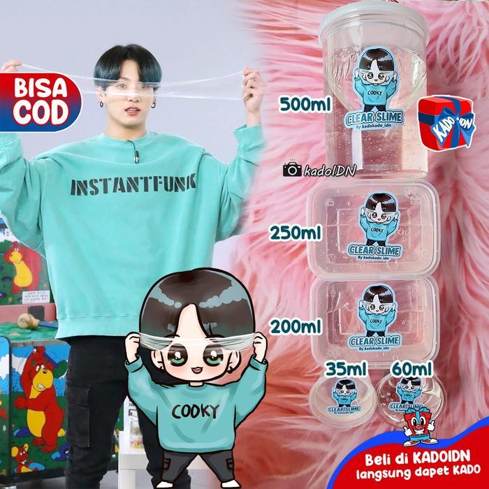 slime clear / slime bening by kadokado free banyak kado