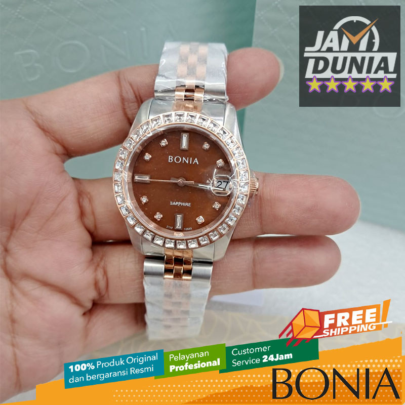 JAM TANGAN WANITA BONIA SAPPHIRE NOBLE ORIGINAL JAM ANALOG BONIA BNB10553-3647S BONIA BNB10553 3647S