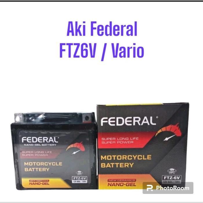 Aki Kering Motor / Federal Ftz6V