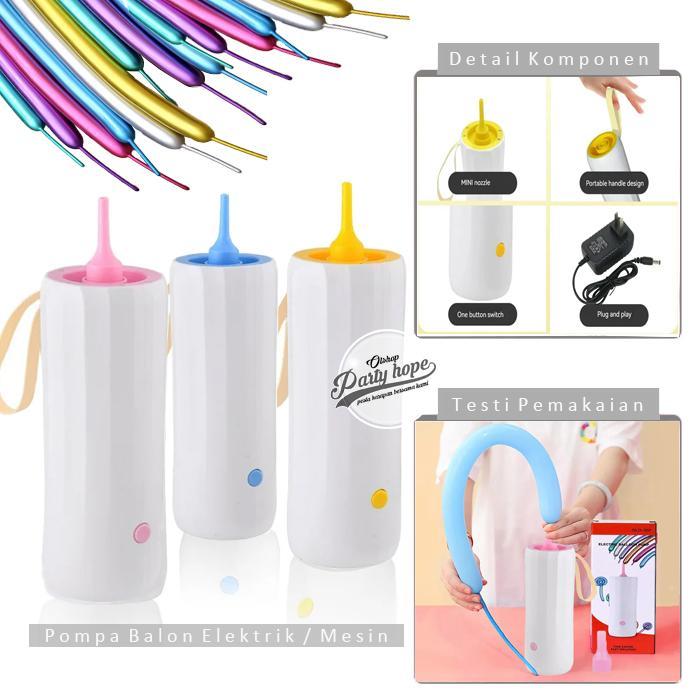 Moondo pompa balon elektrik pentil / pompa balon pentil / pompa balon twist