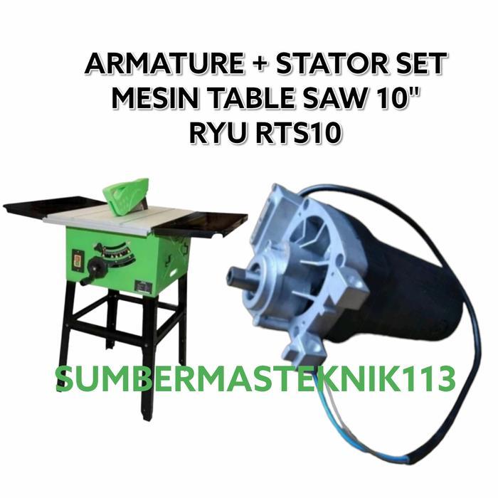 TERBARU ARMATURE STATOR RYU RTS10 ANGKER + BANTALAN MESIN TABLE SAW RYU RTS 10