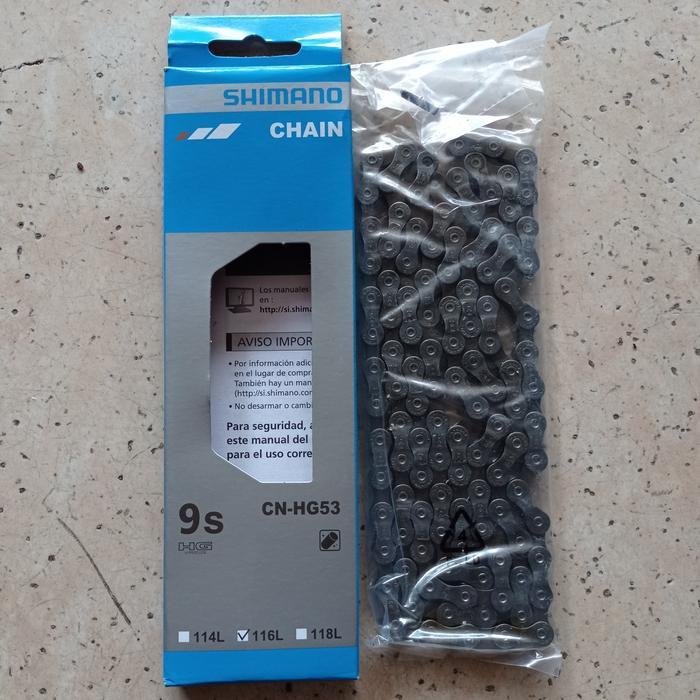 Rockbros - Rantai Rante Sepeda 9 Speed 9Speed 116L Alivio Cn-Hg53 Hg-53