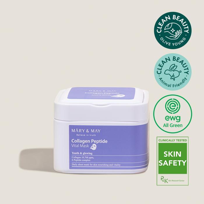 Sale- Mary & May Collagen Peptide Vital Mask