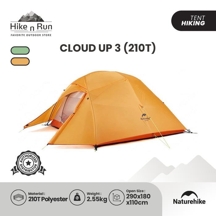 Tenda Camping 210T Naturehike Tent Cloud UP 3 2018 NH18T030-T