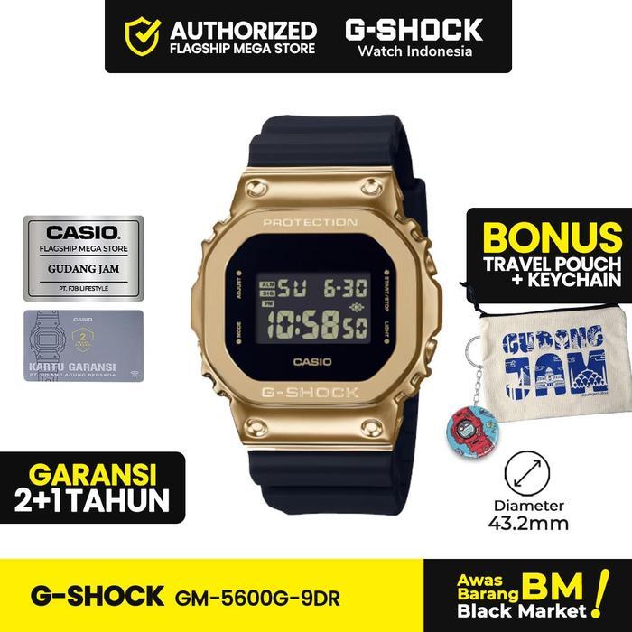 TERMURAH GShock GM-5600G-9DR GM-5600G GM-5600 GM5600G GM 5600G Black Gold Kaca Watches READY STOCK