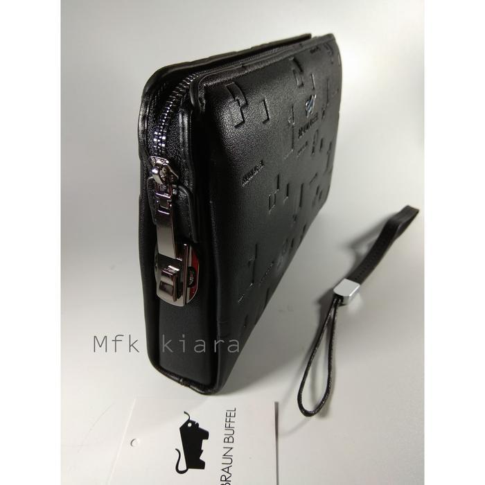 Clutch Pria Tas Tangan Kulit Pria Braun Buffel Kunci Nomor