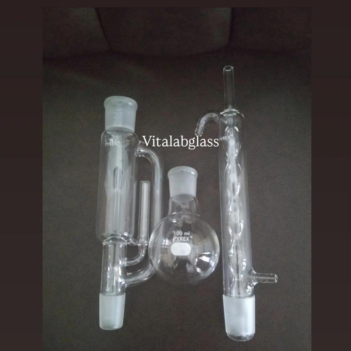 TEREMURAHTERLARIS READY SILAHKAN DIORDER SOXHLET EXTRACTOR APPARATUS 100 ML PYREX/DURAN