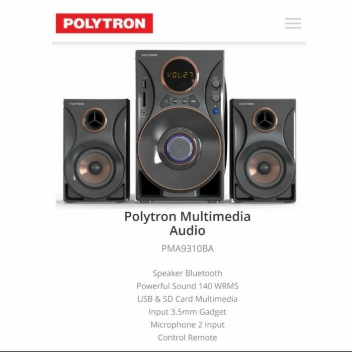 Speaker Active Polytron Pma 9310 Pma9310 Speker Aktif Polytron Pma9310 Terpercaya
