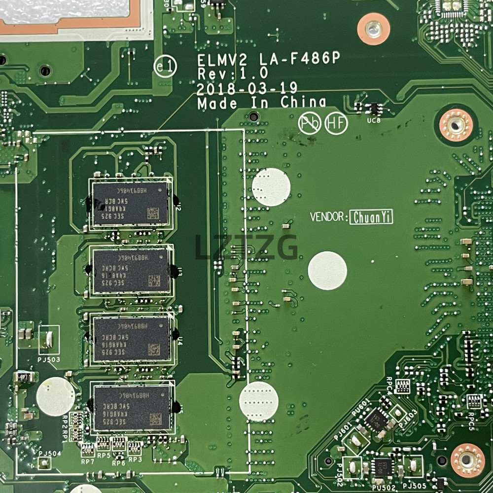 LA-F486P For Lenovo V130-14IKB Laptop Motherboard With I3 I5 CPU RAM 4GB UMA 100% Test OK
