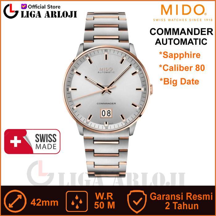 ASLI MIDO M021.626.22.031.00 Commander Big Date - Jam Tangan Pria Automatic READY STOCK