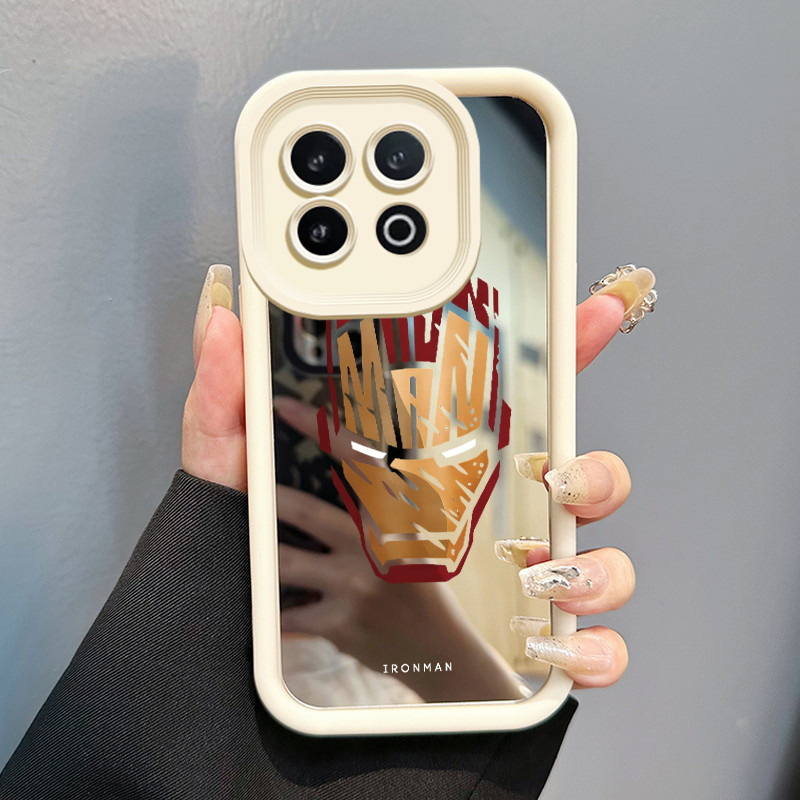Casing Hp Untuk IQOO 13 5G Case Topeng Baju Zirah Keren Mirror Kasing silikon cocok pria dan wanita 