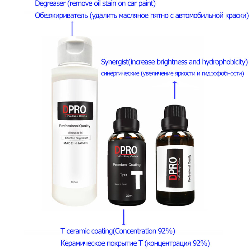 Dpro 9H Graphene Coating Ceramic Car Coating T Set Nano Coats Liquid Glass Anti-scratch Car Polish