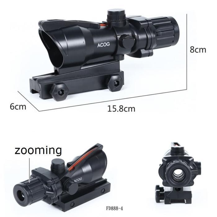 Telescope Dummy 4x Trijicon Acog mainan WGB Wgg